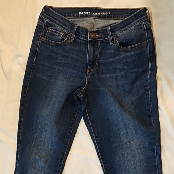 Old Navy Dark Blue Women's Skinny Jeans - Picture 5 of 7